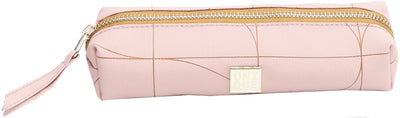 Ancor school pencil case unique empty rectangular 1-compartment arches pink - an-122121-e