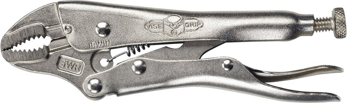 Irwin locking pliers with curved jaws and wire cutter | original - 7wr 7” 175 mm - t0702el4
