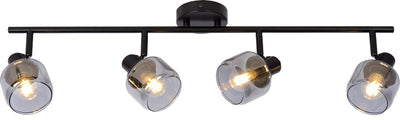 Lucide bjorn - faretto da soffitto (lampada da soffitto) - 4xe14 - nero