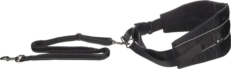 Flamingo Flamingo Dog imbracatura con cintura elastica Canicross Nero