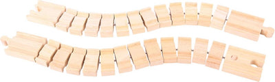 Bigjigs wooden rails flexible, 2st.