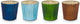 Pip studio - home accessories - waxinelichthouder - glas - blauw - 7 x 7 cm - set van 4