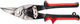 Topex grupa - linkshandige blikschaar - 250 mm - crv staal - ergonomische handgreep
