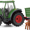 Schleich farm world tractor met aanhanger 42608