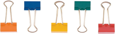 Clip pieghevole Q-connect, colori assortiti, 32 mm, scatola da 10 pezzi