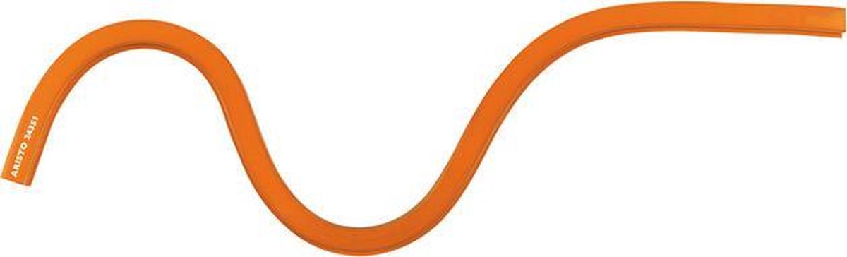 Aristo buigbare liniaal - lengte 30cm - fc30 kunststof met loodkern - oranje - ar-24351
