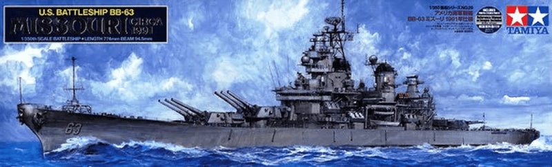 Maqueta de vehículo militar Tamiya - 78029 us schlacht. bb-63 missouri (#039) plástico - 1:350 - maqueta