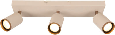 Lucide regina - ceiling spotlight (ceiling lamp) - 3xgu10 - taupe | essential