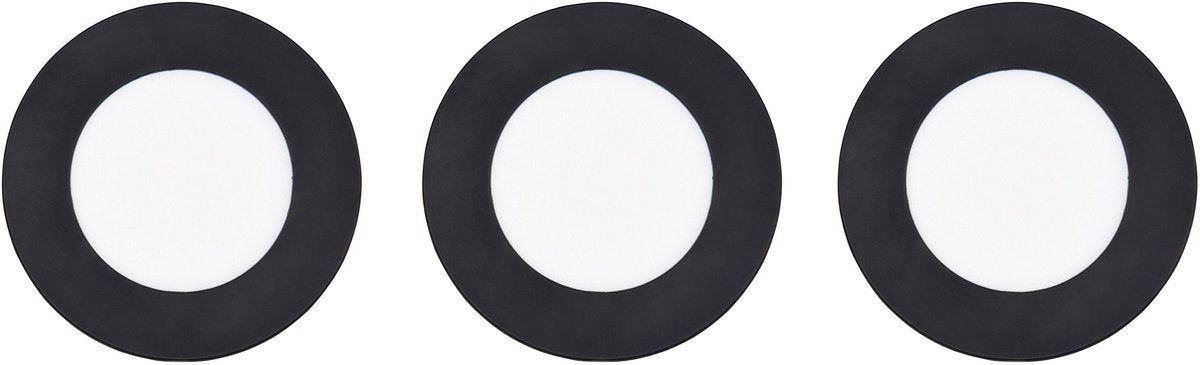 Trio himal - foco empotrable - negro - incl. 3x SMD 3,5 W - montaje en techo - brillo ajustable - interruptor DIP