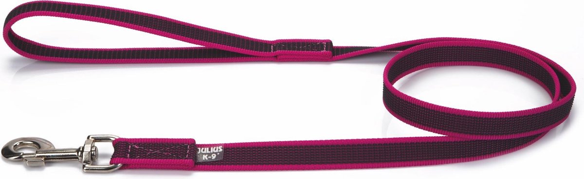 Correa para perros antideslizante Julius k9 rosa 1,2m (20mm)