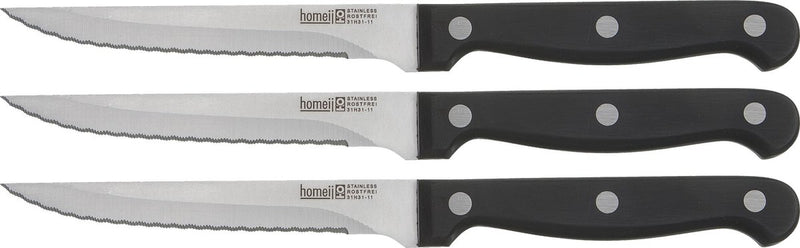 Homey's cooking equip steakmessenset - 3-delig - rvs abs - microkarteling