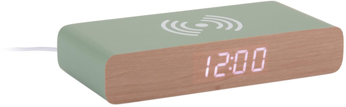 Karlsson sveglia retro LED piatta - verde giungla - 16,1x7,6x3 cm - scandinava - sveglia per camera da letto - sveglie