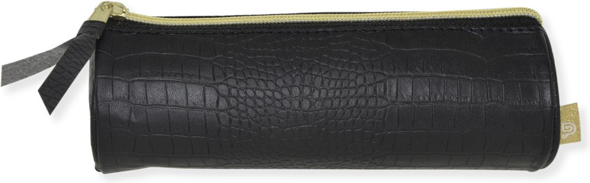 Astuccio Kangaro Kangar - puro coccodrillo - nero - 20x6 - rotondo - k-pm620033skz