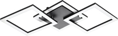 Lámpara de techo inteligente Eglo connect.z paranday-z - 65 cm - blanco y negro - luz blanca regulable - regulable - zigbee