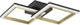 Lampada da soffitto Eglo calliera - LED - 52,5 cm - nero|oro|bianco - dimmerabile