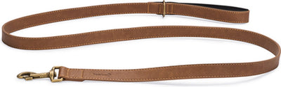 Beeztees balacron ax - dog leash - artificial leather - brown - 180x2 cm