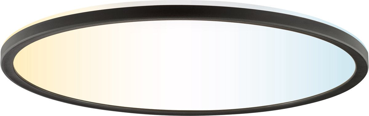 Brilliant avola - plafoniera - ø 42 cm - led 22w - 3000lm - 2700k-6500k - cct - timer - luce notturna - dimmerabile - telecomando - ip20 - nero