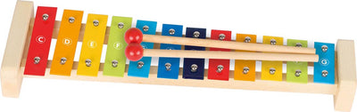 Goki Wooden Xylophone con libro di canzoni, 4dlg.