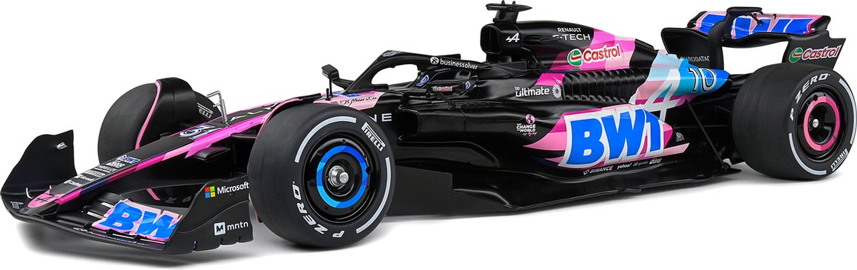 Solido alpine a524 presentation 2024 pierre gasly f1, roze schaal 1:18