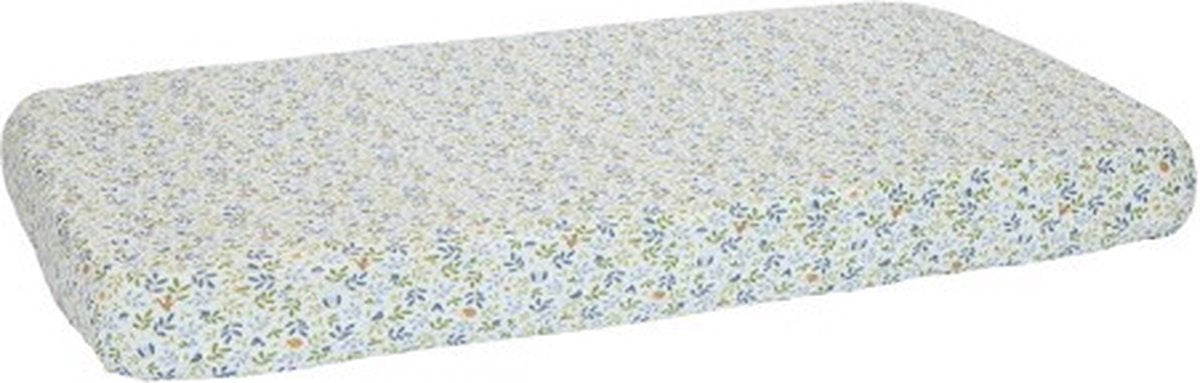 Lenzuolo con angoli singolo Little Dutch - blu - Amici della foresta - Avventura nella foresta