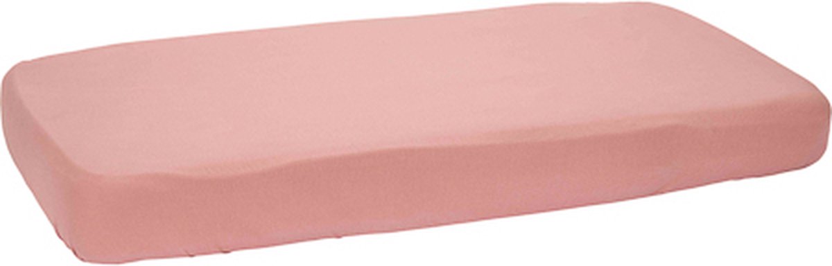 Lenzuolo con angoli Little Dutch - misura per culla - lenzuolo con angoli per culla per ragazze - rosa cipria, rosa - puro