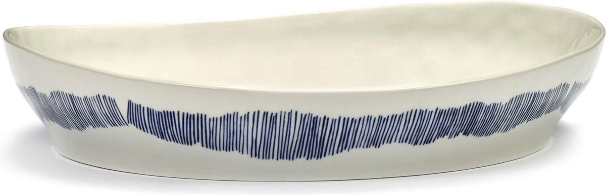 Serax - fiesta ottolenghi - cuenco para servir s - blanco azul - 30 ø