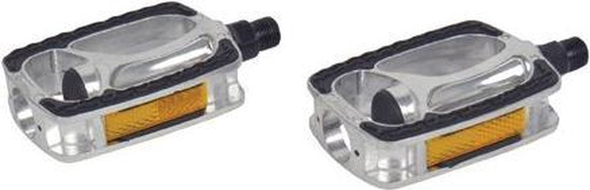 Pedales de bicicleta Dresco - bicicleta eléctrica - cromo negro