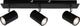 Briloner run - faretto da superficie - lampada da soffitto con faretti orientabili - faretto da soffitto con gu10 - nero