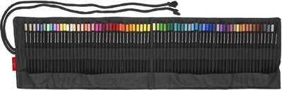 Matita colorata Faber-castell edizione nera - 72 pezzi in custodia avvolgibile - nera - fc-116418