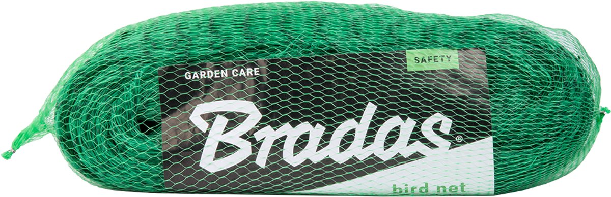 Rete per uccelli Bradas 4x20 metri - extra resistente - dimensione maglia 19 mm - verde - rete per uccelli da giardino - controllo uccelli