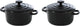 Cocotte Bk bordeaux ø 10 cm - 2 pezzi - nero - forno