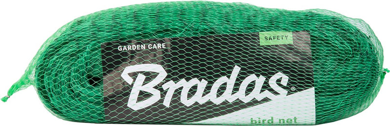 Rete per uccelli Bradas 4x20 metri - extra resistente - dimensione maglia 19 mm - verde - rete per uccelli da giardino - controllo uccelli