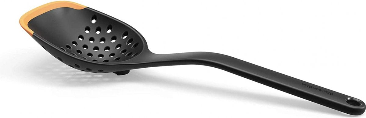 Skimmer de silicona y plástico Fiskars, negro naranja, forma funcional - 30 cm