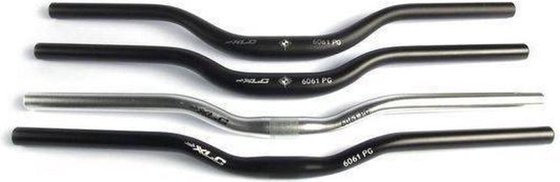 Xlc hb-m04 mountainbike stuur - riserbar - aluminium - mat zilver- 630mm - 25,4mm - 30mm