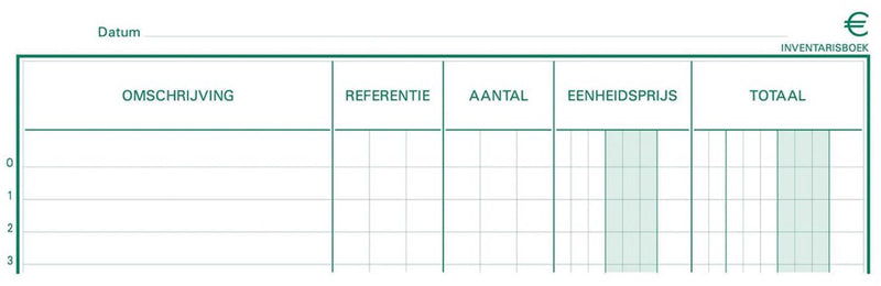 Formato inventario Exacompta 32 x 195 cm in olandese