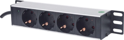 Intellinet - 714020 - 10 inch - stekkerdoos - zwart