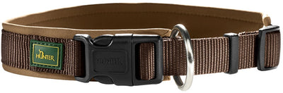 Collare Hunter a scatto vario plus marrone caramello - collare per cani - s m 35-40x2,0 cm
