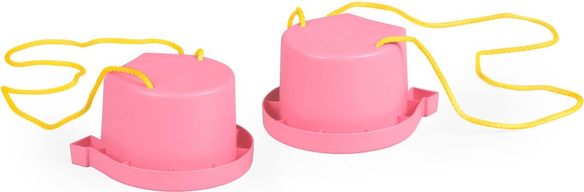Pink walking bobbins with horseshoe print