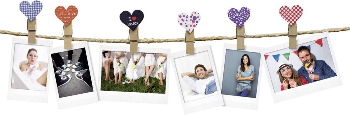 Fujifilm instax heartclips 10-piece set