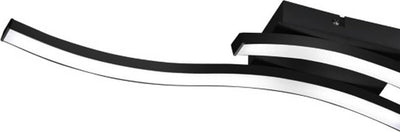 Rl live your light reality route - ceiling lamp - black matt - incl. 2x smd 5w