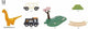 Brio treinbaan cirkel - dinosaurus - 12-delig