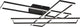 Rl live your light reality corso - lampada da soffitto - nero opaco - incl. 1x smd 36w