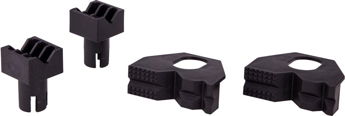 Wolfcraft - set of clamping jaws for flat and round clamping for work table - worktop clamp - workbench clamp - 6174000