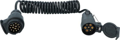 Cavo di prolunga per rimorchio a spirale Carpoint spina 13p > presa 7p