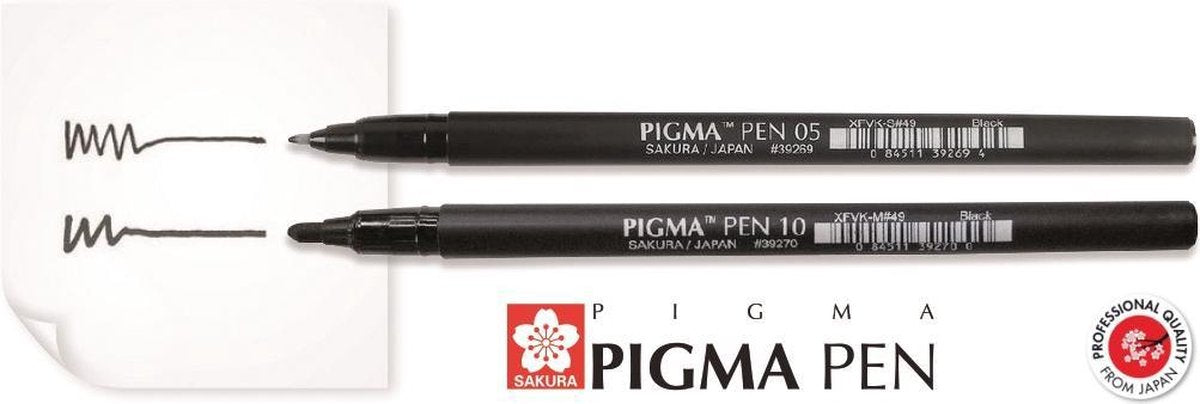 Sakura Pigma Pen Black Set 3