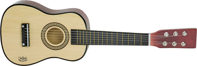 Vilac houten gitaar muziekspeelgoed natuur met reservesnaren.