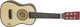 Vilac guitarra de madera juguetes musicales naturaleza con cuerdas de repuesto.