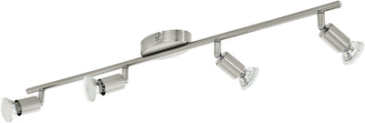 Eglo buzz - Faretti da soffitto - 4 luci - LED - nichel opaco