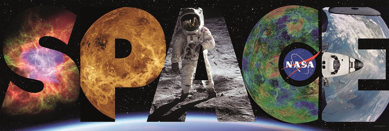 Clementoni - puzzle - 1000 pezzi - panorama - nasa 2021 - puzzle per adulti e bambini