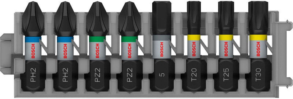 Bosch pro slagmoer-mengverpakking ph2(x2); pz2(x2); h5; t20; t25;...